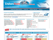 Tablet Screenshot of cruisesfromsydney.com.au